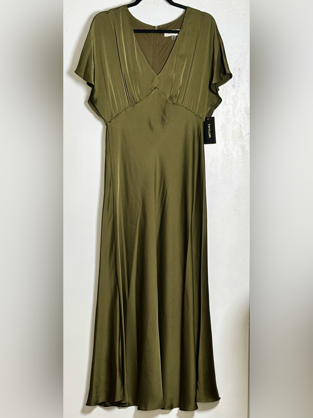 Taylor Dolman Sleeve A-Line Dress Seaweed Green Size 12 NWT